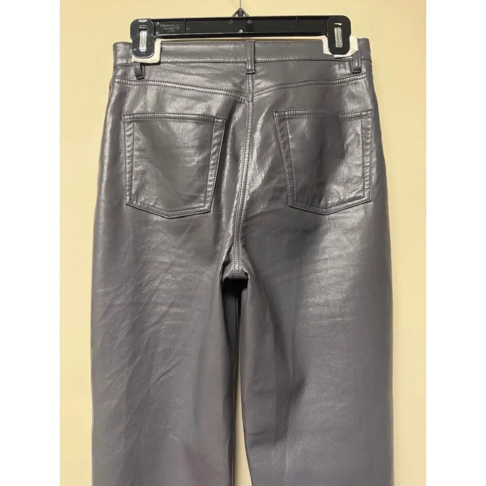 WILFRED The Melina High Rise Vegan Leather Straight Leg 